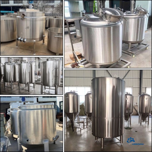 Bồn khuấy trộn chất lỏng, bồn khuấy trộn hóa chất 50L, 200L, 500L